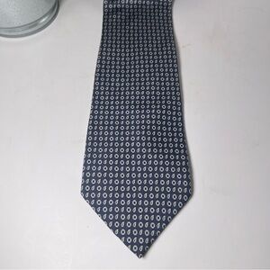 Brooks Brothers Makers Men’s‎ Silk Tie Midnight Blue/ Gray & Light Blue Preppy